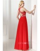 Halter Top And Mini Prom Dress with Beading