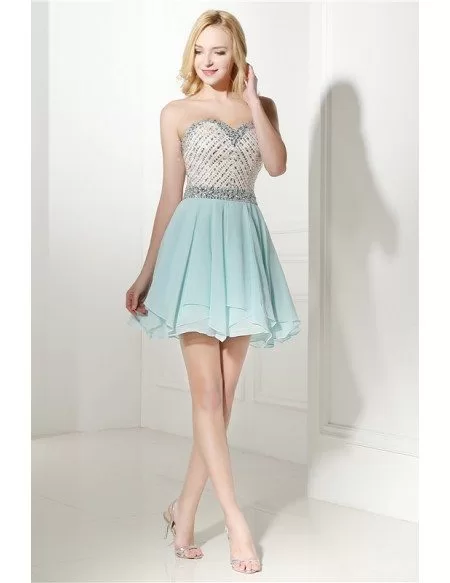 Short Sweetheart Knee-length Prom Dress #C06420 $178 - GemGrace.com