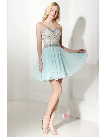 Short Sweetheart Knee-length Prom Dress #C06420 $178 - GemGrace.com