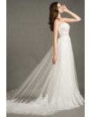 Special Ball-gown Sweetheart Chapel Train Tulle Wedding Dress With Lace