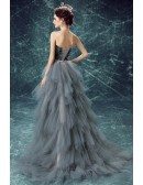 Special Ball-gown Sweetheart High Low Formal Dress With Cascading Ruffles