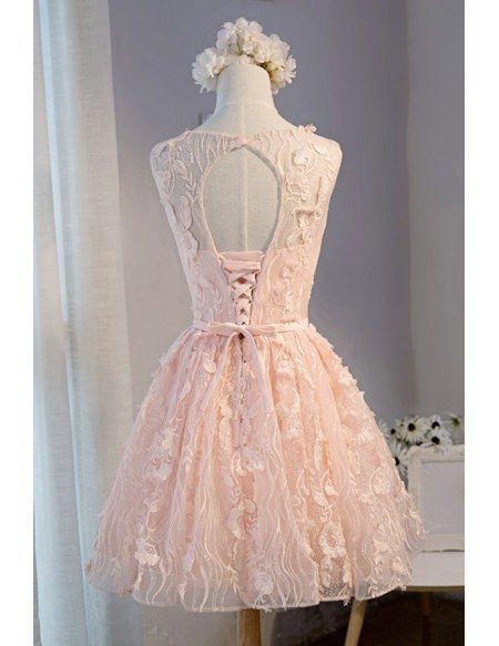 Beautiful Homecoming Dresses Ball-gown Scoop Neck Short Tulle With ...