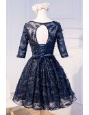 Elegant A-line Scoop Neck Short Tulle Homecoming Dress With Open Back