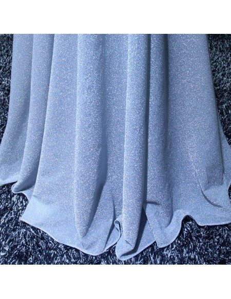 One-sleeve Black A-line Floor Length Sequined Prom Dresses main image 0
