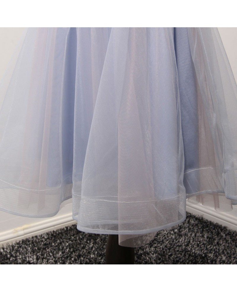 Tulle Appliques Short White Sweetheart Homecoming Dress main image 1