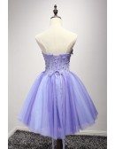 Special Ball-gown Sweetheart Short Tulle Homecoming Dress With Flowers