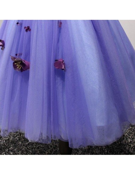 Special Ball-gown Sweetheart Short Tulle Homecoming Dress With Flowers