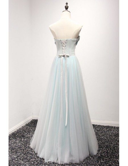 Vogue Beading Sweetheart Natural Princess Floor-length Prom Dresses main image 1