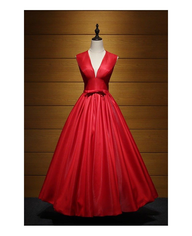 vintage red gown