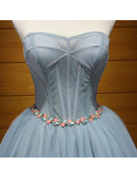 Simple Ball Gown Tulle Short Birthday Outfits White Homecoming Dress C890 main image 1