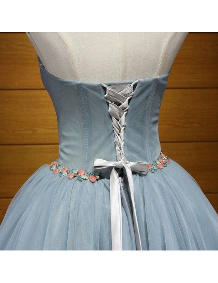 Simple Ball Gown Tulle Short Birthday Outfits White Homecoming Dress C890