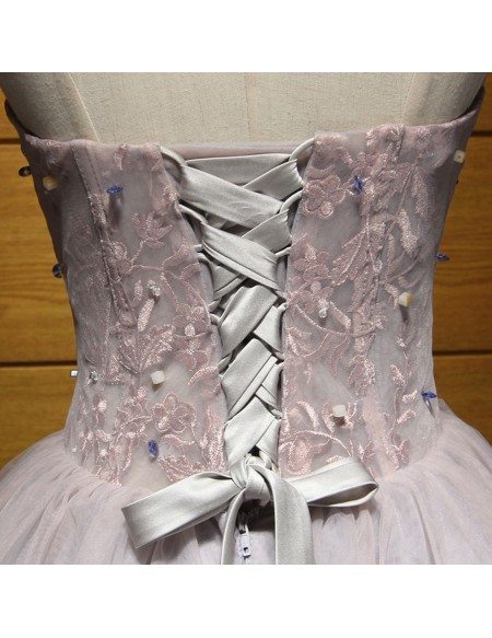 Ball-Gown/Princess Square Short Tulle Homecoming Dress With Ruffle