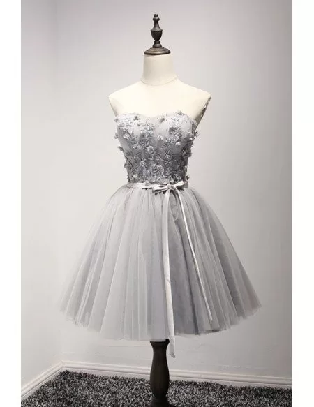 Ball-Gown Sweetheart Sleeveless Tulle Homecoming Dresses