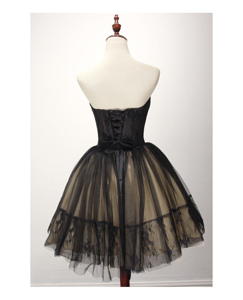Cute Ball Gown Sweetheart Satin Tulle Short Homecoming Dress 17th Birthday Outfits C5913 main image 1