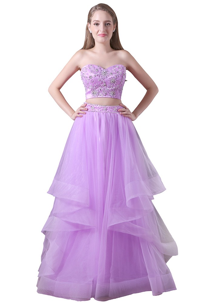 2 piece ball gown