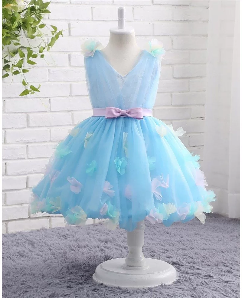 A-Line Light Blue Lace Cute Homecoming Dress Short Prom Dress #MHL083 –  SELINADRESS