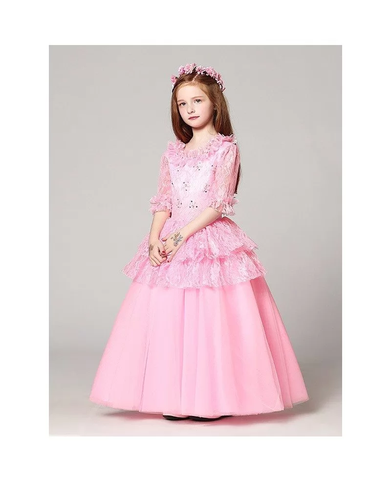 Imported Printed Tissue Party Wear Kids Jacket Style Gown, Age: 6-12 Years  at Rs 1250 in Indore