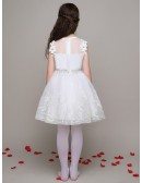 Tulle Lace Short Ball Gown Pageant Dress with Diamonds Beading