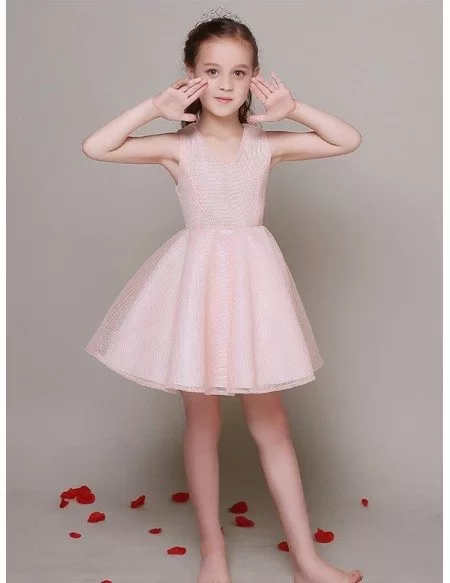 Special Pink Short Sweetheart Simple Pageant Dress #EFL35 - GemGrace.com