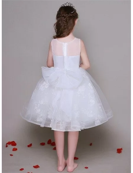 Short Ballroom Lace Pageant Dress with Butterfly