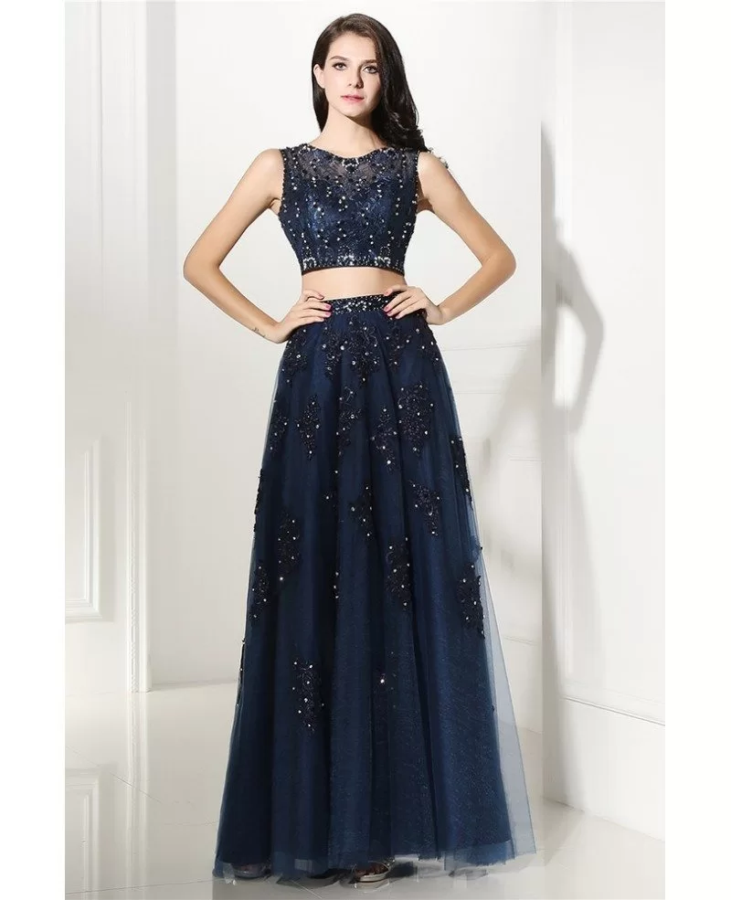 Aso Ebi Arabic Navy Blue Prom Dresses Lace Appliques Plus Size Mermaid  Sweep Train Evening Gowns