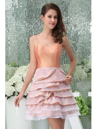 A-line Sweetheart Short Tulle Homecoming Dress With Ruffle