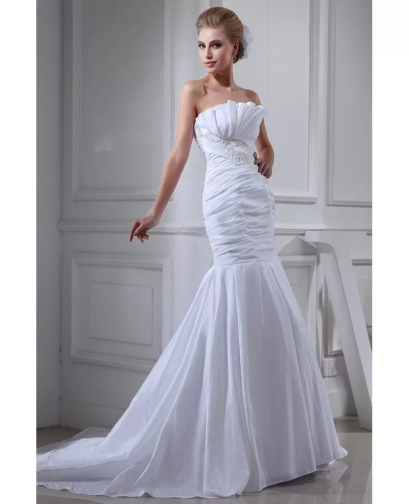 mermaid-strapless-court-train-satin-wedding-dress-with-ruffle-op4086-251-gemgrace