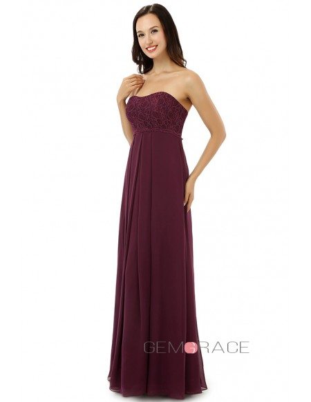Sheath Sweetheart Floor-length Bridesmaid Dress #CY0232 $130 - GemGrace.com