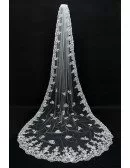 3 metres Long Train lace tulle Bridal veil
