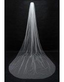 Just Tulle Long Train Bridal veil with Comb