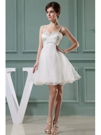 A-line Sweetheart Short Tulle Homecoming Dress With Beading