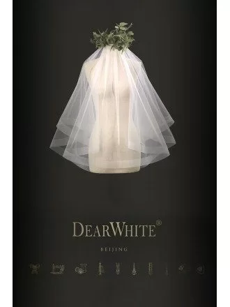 Designer Cute Short Wedding Veil