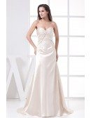 Sweetheart Pleated Lace A-line Wedding Dress