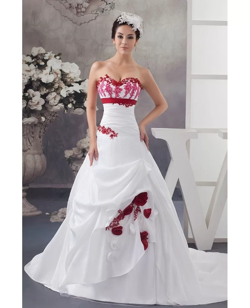 Colorful Vintage Boho Ballgown Wedding Dress With Long Sleeves And Princess  Lace Tulle Customizable In White And Red From Totallymodest, $87.75 |  DHgate.Com