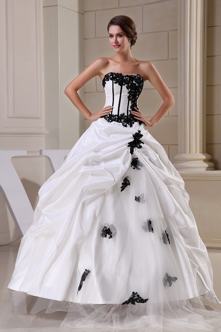 Black And White Formal Dress - June Bridals