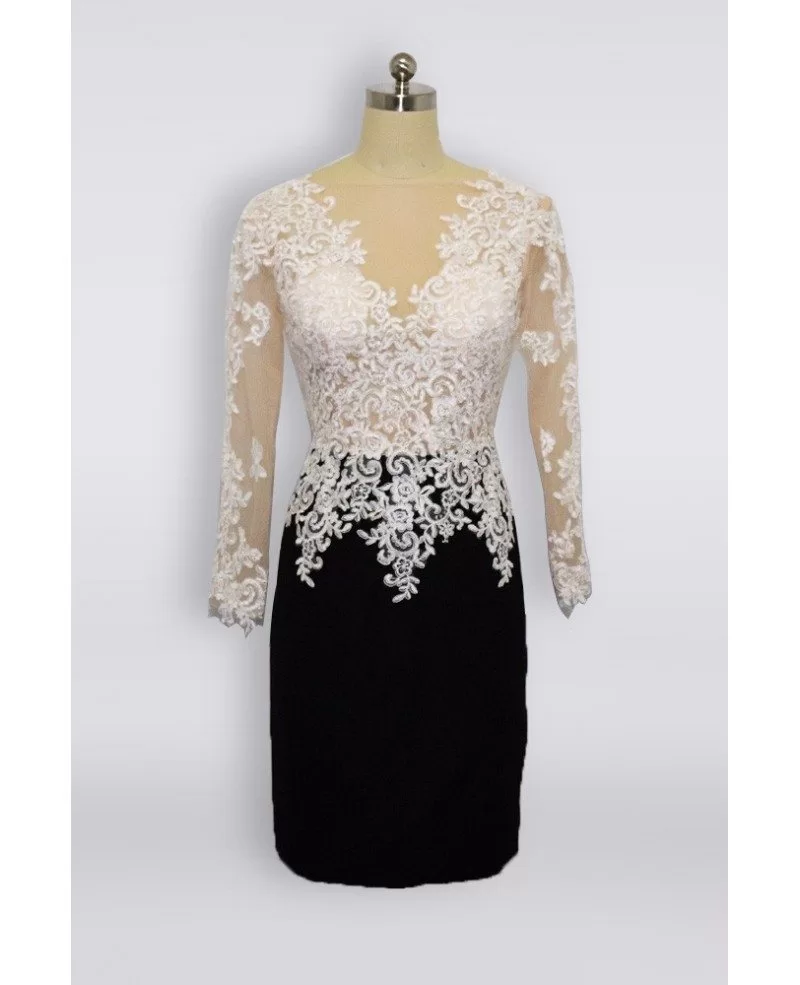 black and white mother of the bride dress