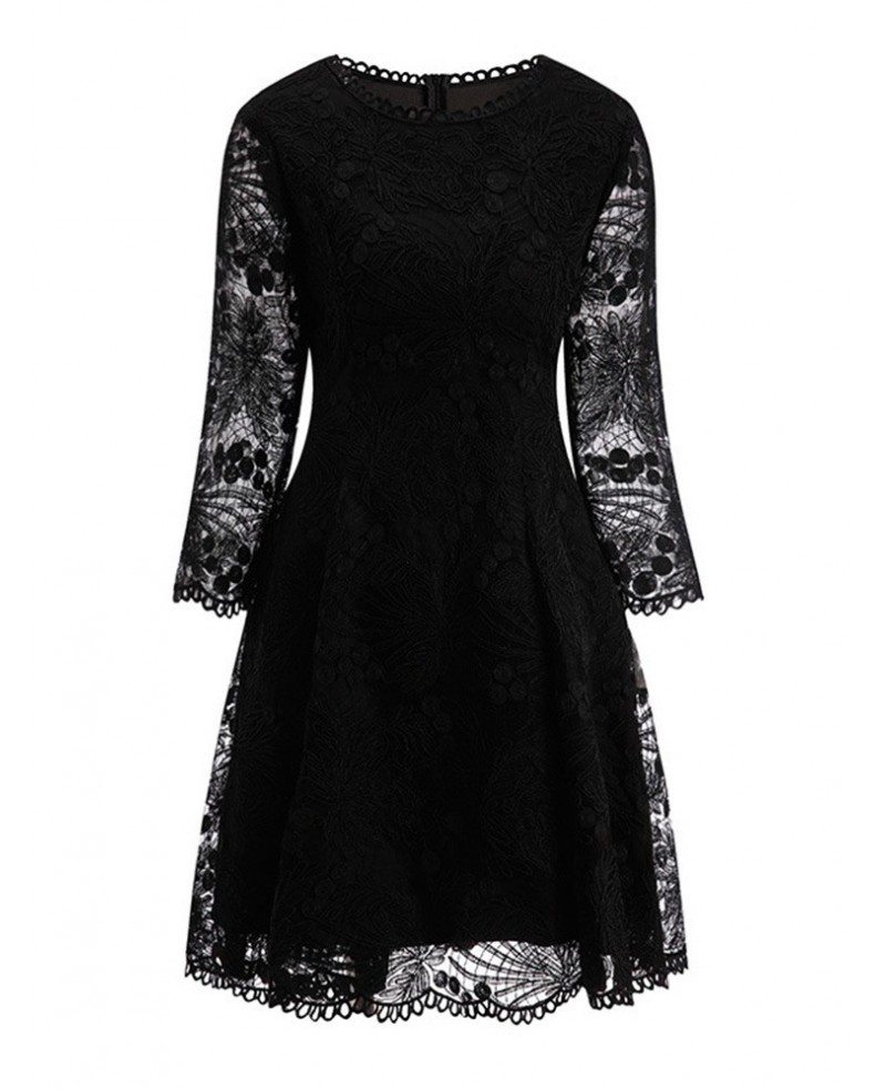 High Quality A Line Lace Short Dress For Weddings With Sleeves #ZL8045 ...