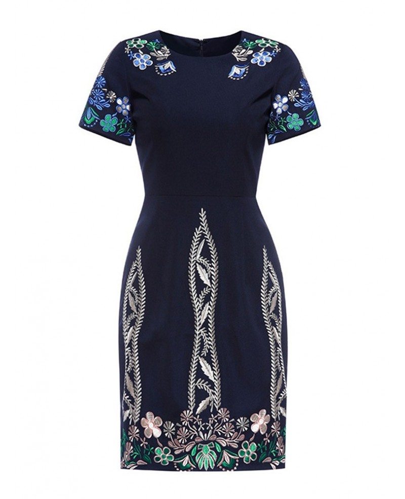 vintage-navy-blue-embroidered-cocktail-wedding-party-dress-with-short-sleeves-zl8091-gemgrace