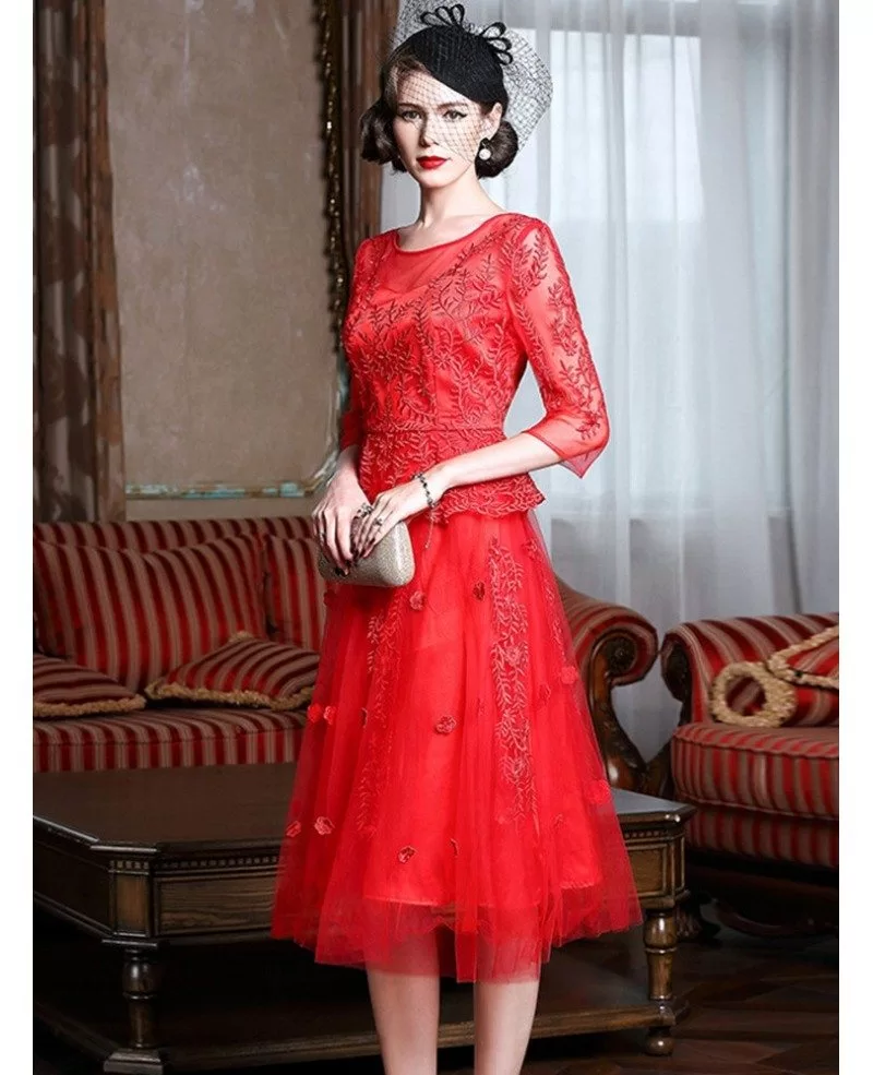 red dress for wedding party