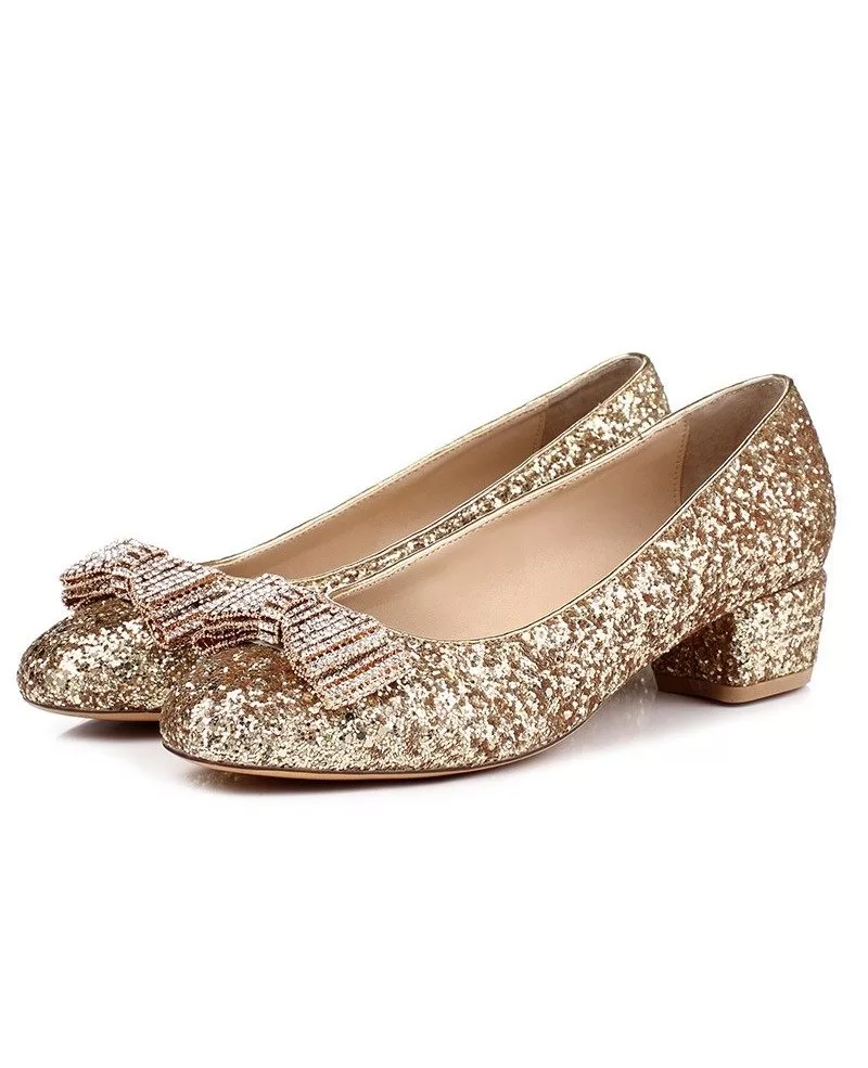 flat glitter wedding shoes