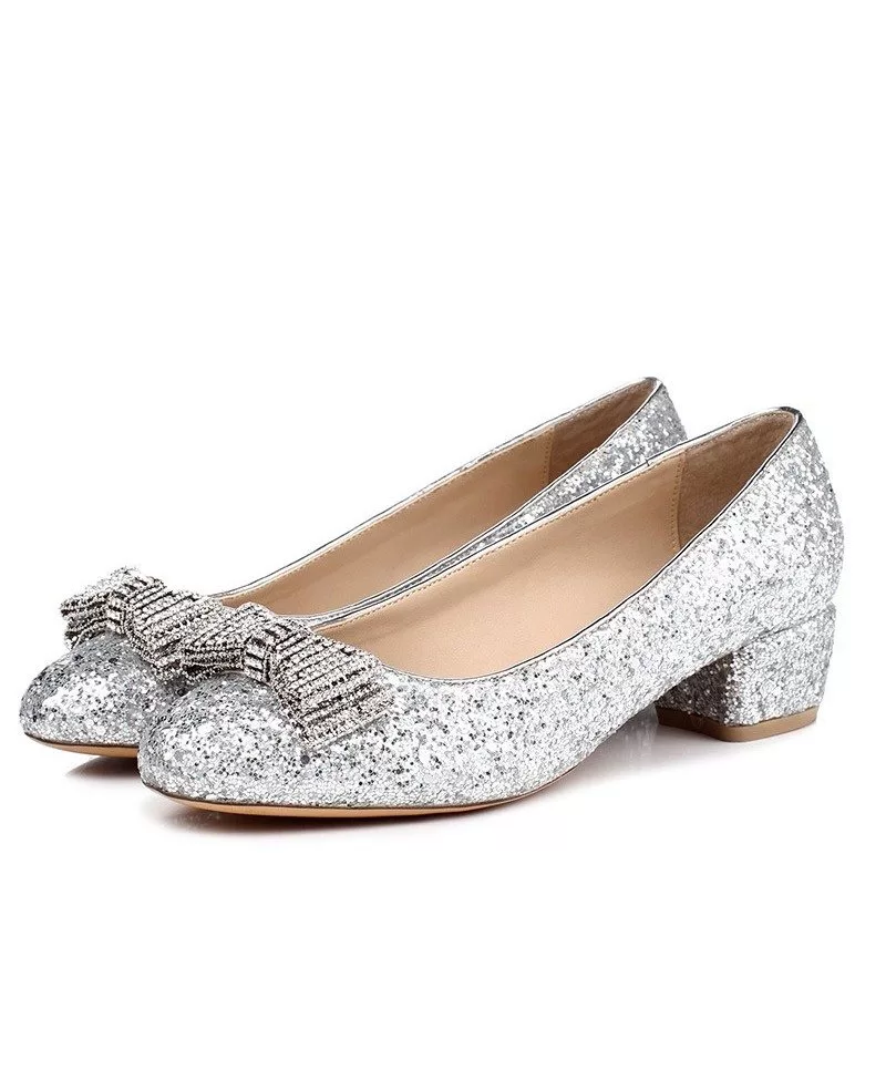 comfortable sparkly heels