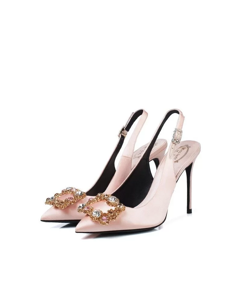 strappy champagne sandals