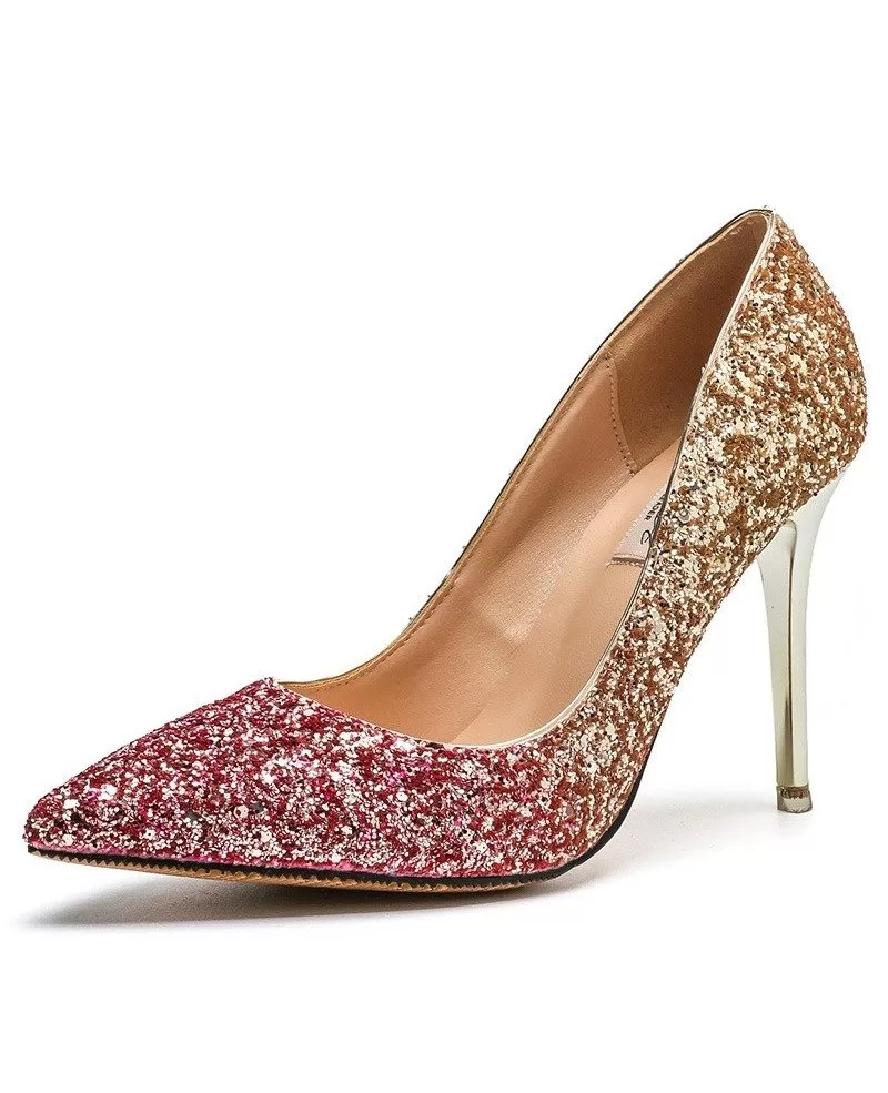 Buy > gold wedding shoes for bride > in stock