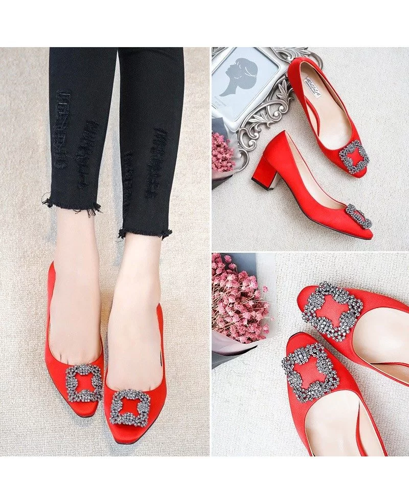 black block heels for wedding