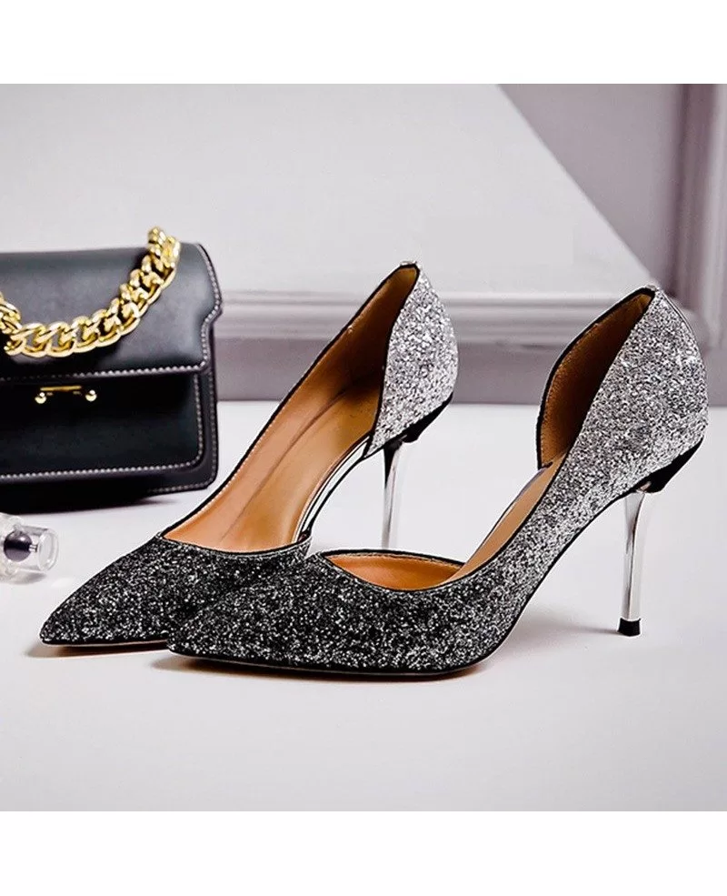 Blingbling Gold And Blush Pink Wedding Shoes For Brides