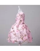 Vintage Floral Pink Cheap Flower Girl Dress Country for Infant