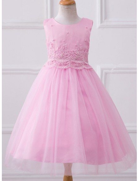 Simple Ballgown Tulle formal Girls Pageant Dress Flower Girl Dress