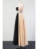 Champagne Black Sequin Bridesmaid Dress Long for 2018 Weddings
