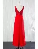 Cheap Long Red Mother Of The Bride Dress for 2018 Weddings