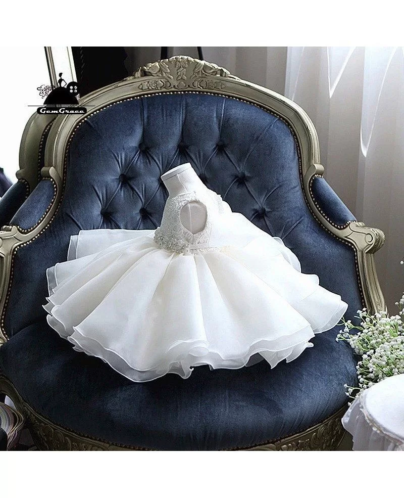 MisShow Cute Flower Girl Dresses for Wedding Big Bow Appliques Long Little  Pageant Gowns Girls White Tulle First Communion Gowns - AliExpress